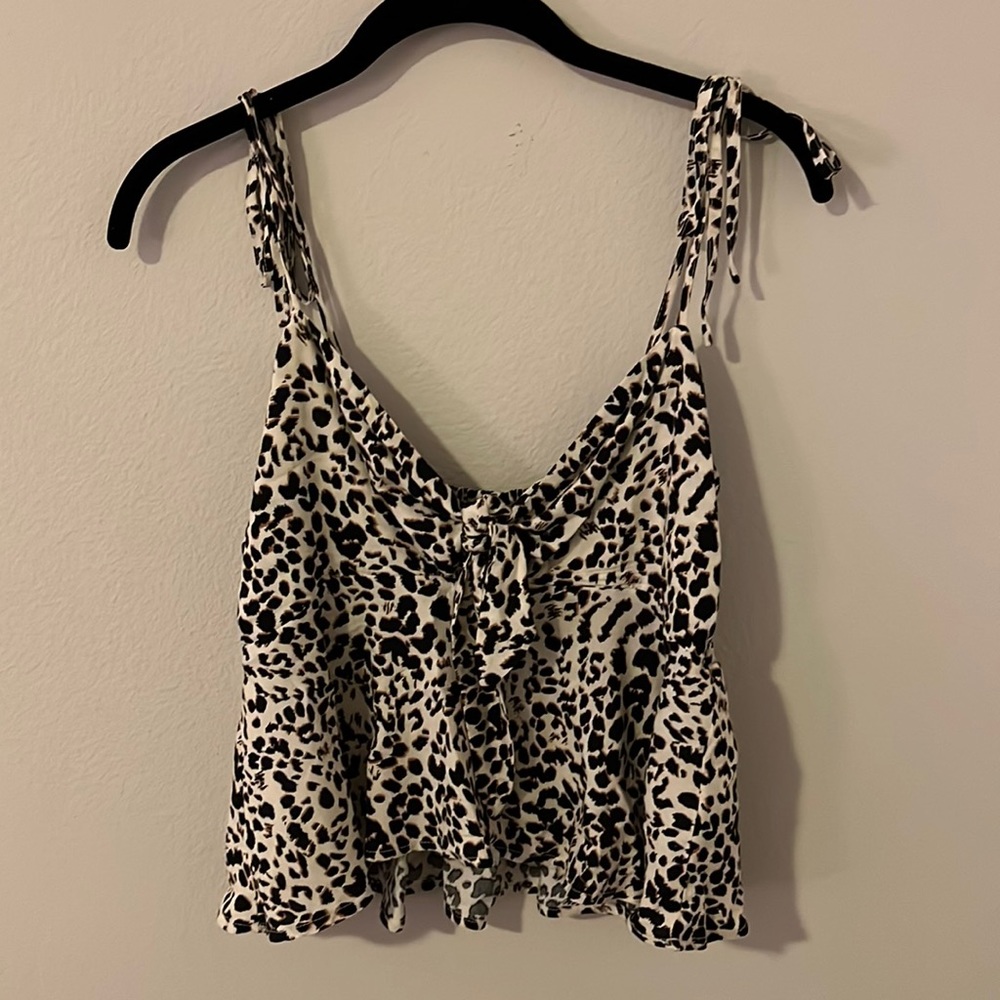 Cotton Candy LA cheetah print top